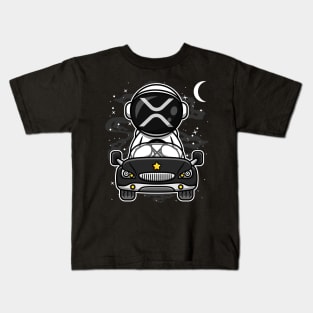 Astronaut Car Ripple XRP Coin To The Moon Crypto Token Cryptocurrency Wallet HODL Birthday Gift For Men Women Kids T-Shirt